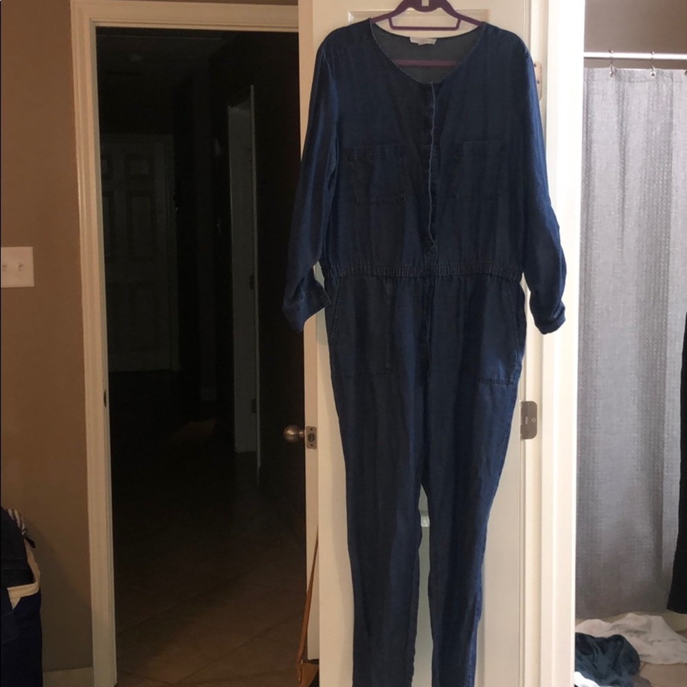 Denim loft romper